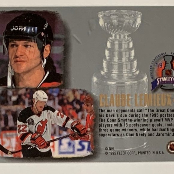 New Jersey Devils Vintage NHL Hockey Cards - Lot of 22 w/ Brodeur Custom Case - Picture 15 of 15